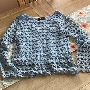 Beautiful crocheted double layered top
